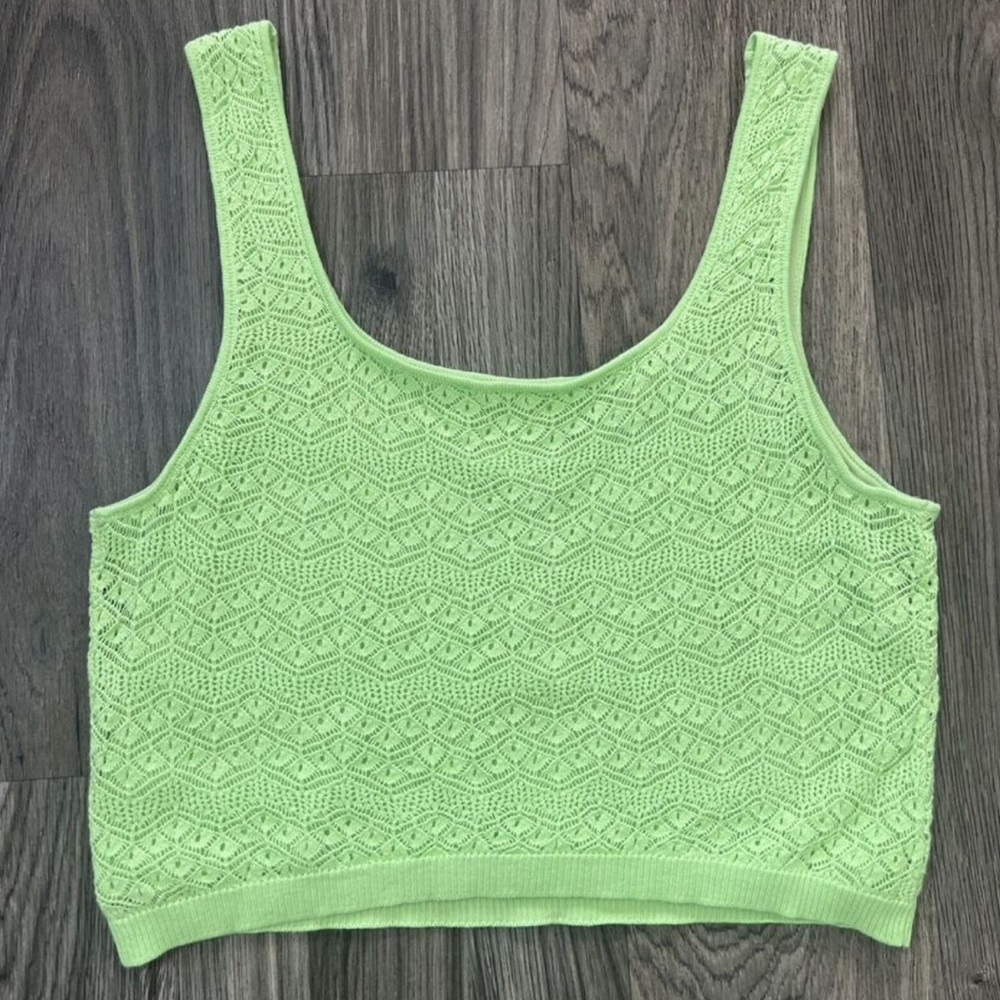 House Of Harlow 1960 Crochet Lace Knit Tank Top - Picture 3 of 3